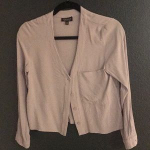 Baby blue button up blouse